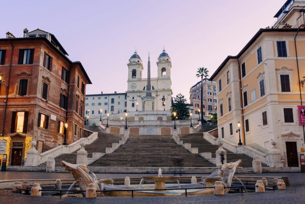 Escadaria da Praça da Espanha em Roma